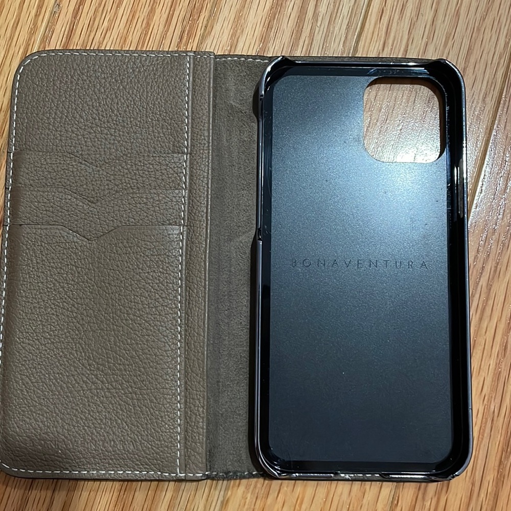 Bonaventura iPhone 12/ 12pro diary leather case